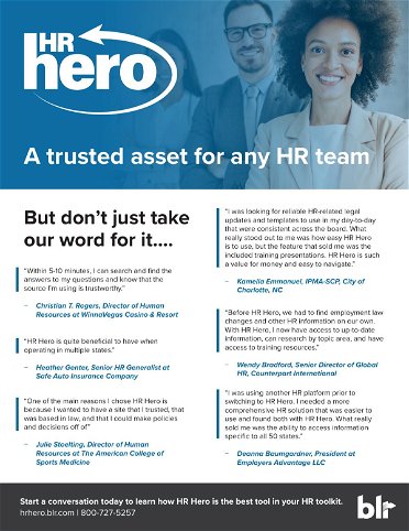 A trusted asset for any HR team