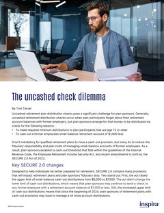 When employees resign or are terminated, what do you do with their small-balance retirement accounts?