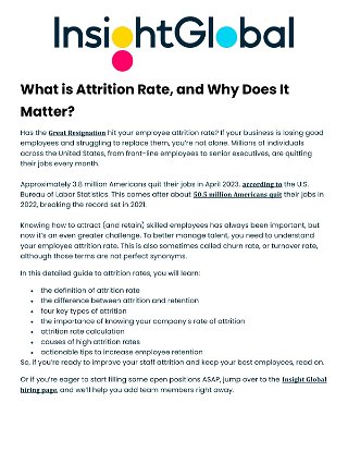 What is Attrition Rate, and Why Does It Matter?