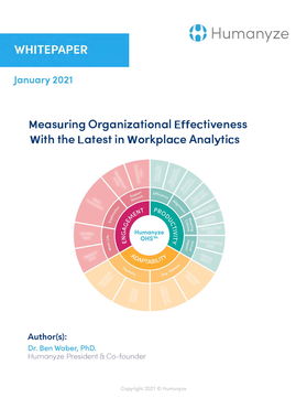 Measuring Organizational Effectiveness with the Latest Workplace Analytics