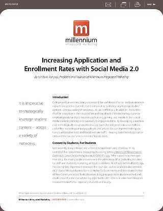 Increase College Enrollment with Social Media 2.0