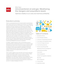 Unconventional oil and gas: Weathering the mergers and acquisitions boom