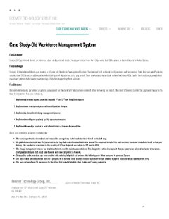  Study-Old Workforce Management System