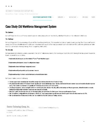  Study-Old Workforce Management System