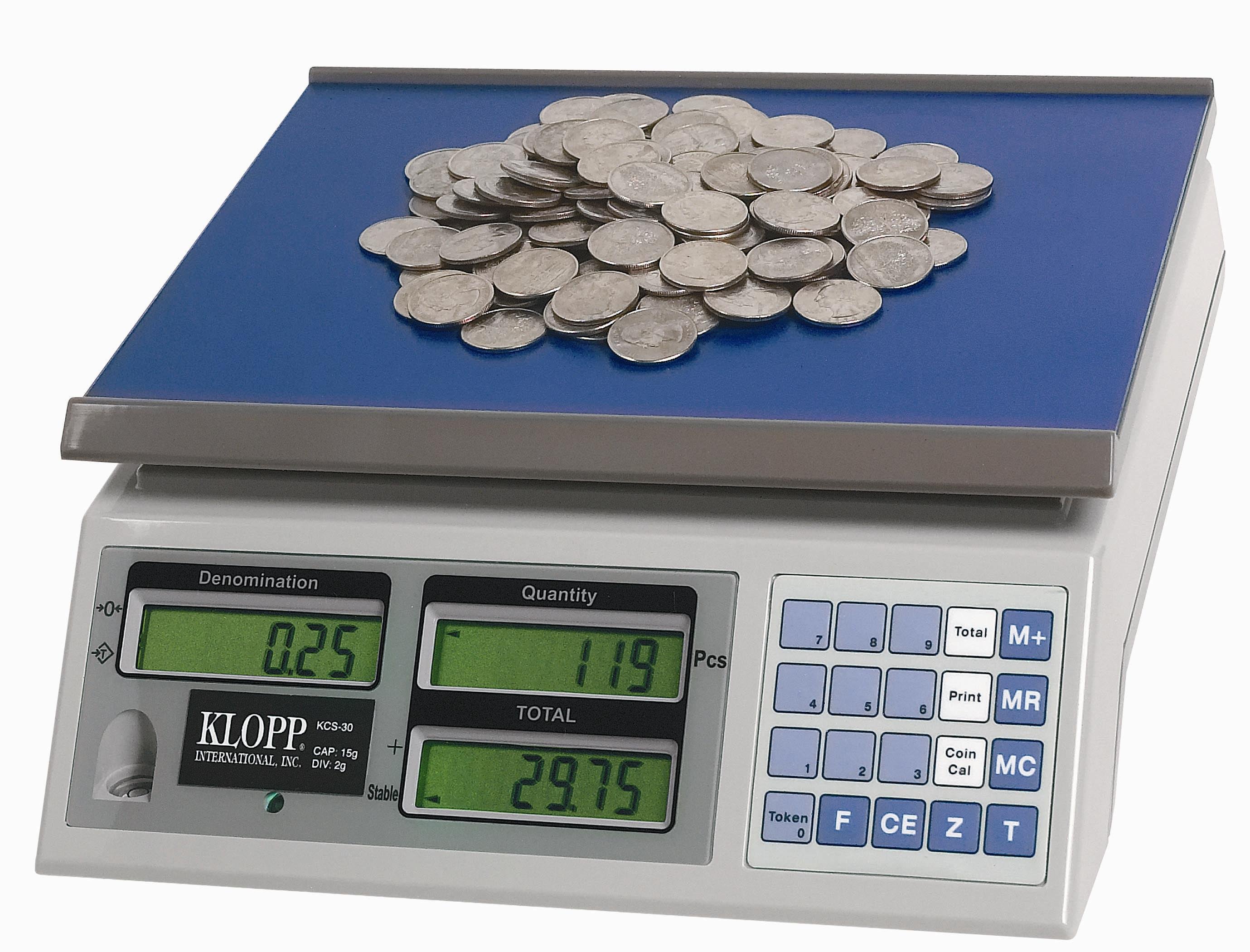 KLOPP: KCS Series Coin Counting Scales