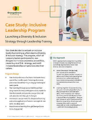 Inclusive Leadership Program Case Study