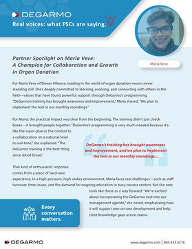 Partner Spotlight on Maria Veve: A Champion for Collaboration and Growth in Organ Donation