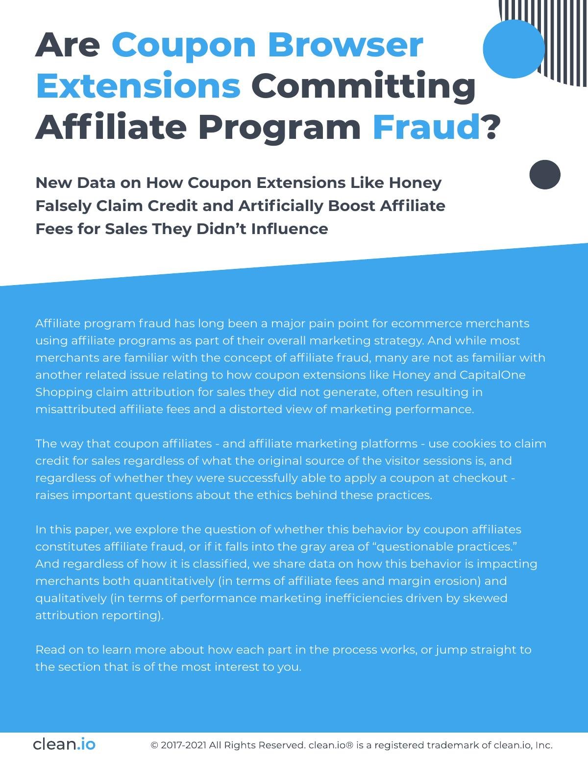 Are Coupon Browser Extensions Committing Affiliate Program Fraud?