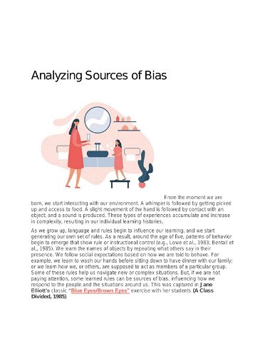 Analyzing Sources of Bias
