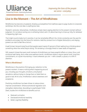 Live in the Moment: The Art of Mindfulness