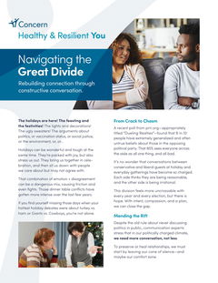 Navigating the Great Divide: Having constructive conversations