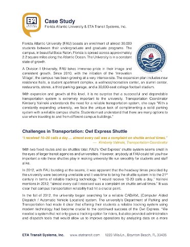 Case study: Florida Atlantic University