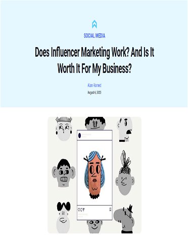 Does Influencer Marketing Work? Is it Worth it?
