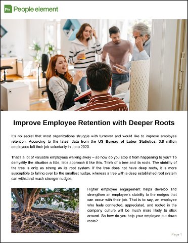 Improve Employee Retention with Deeper Roots