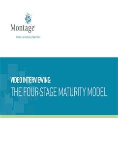 Video Interviewing: The Four-Stage Maturity Model