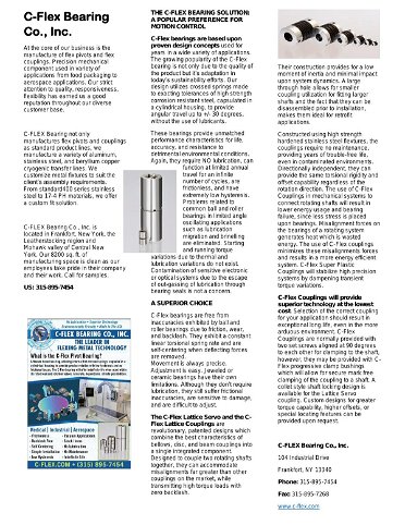 The C-Flex Bearing Solution: A Popular Preference for Motion Control