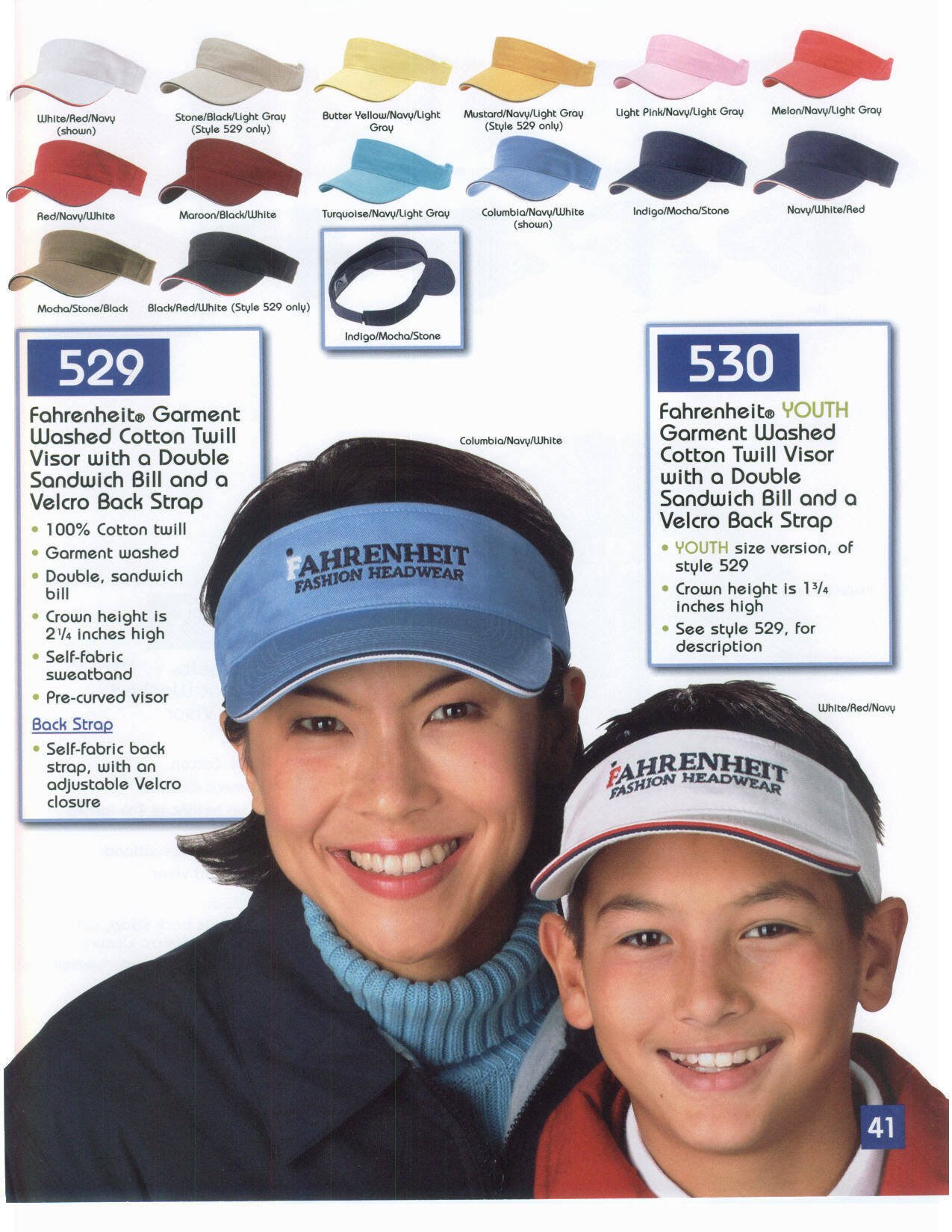 Youth Garment Washed Cotton Twill Visor