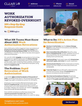 Work Authorization Revoked Overnight: HR’s Step‑By‑Step Response Guide