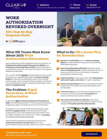 Work Authorization Revoked Overnight: HR’s Step‑By‑Step Response Guide