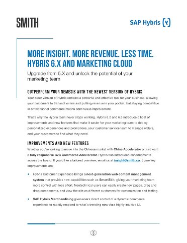 HYBRIS 6.X AND MARKETING CLOUD