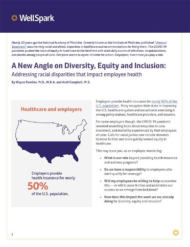 A New Angle on Diversity, Equity and Inclusion: Addressing racial ...