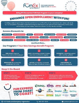FunEx Corporate Discounts Program - Learn More and Sign Up for Free