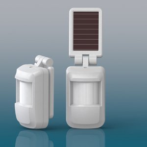 Solar-Powered Wireless PIR Detecotor No battery