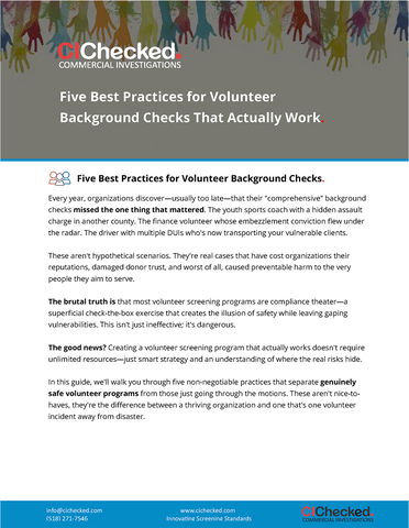 Five Best Practices for Volunteer Background Checks That Actually Work