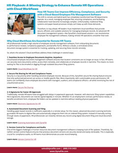 HR Playbook: A Winning Strategy to Enhance Remote HR Operations with Cloud Workflows