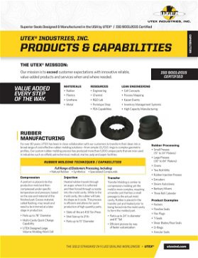UTEX® Industries, INC. Products & Capabilities Brochure
