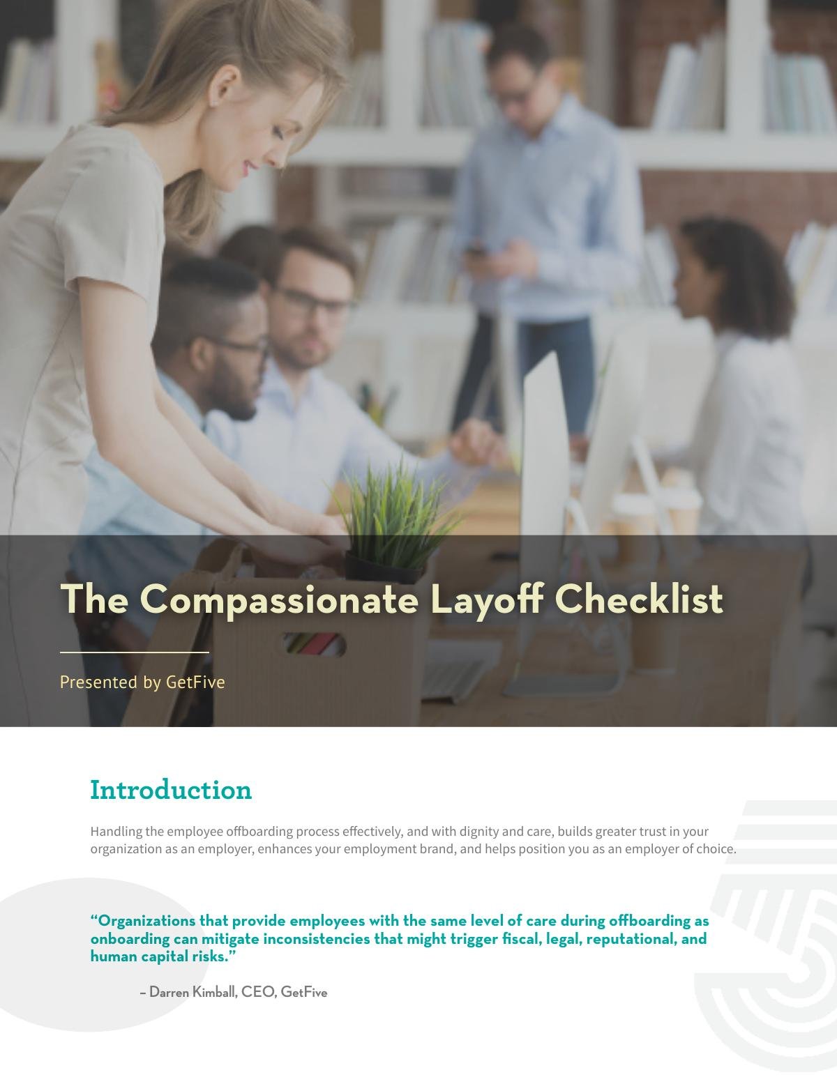 The Compassionate Layoff Checklist