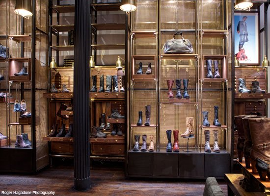 Signage and Displays: Frye Boots, NYC Store Display 
