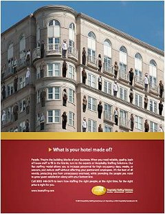 Staffing- Room Attendants, Laundry, Grounds Maintenance, Server, Banquet Setup, Janitorial, Steward