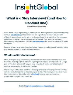 What is a Stay Interview? (and How to Conduct One)