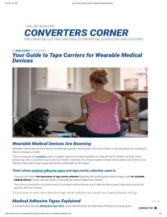 Guide to Medical Adhesive Tape Carrier Selection