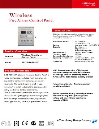 Fire security new technology wireless fire alarm sytsem