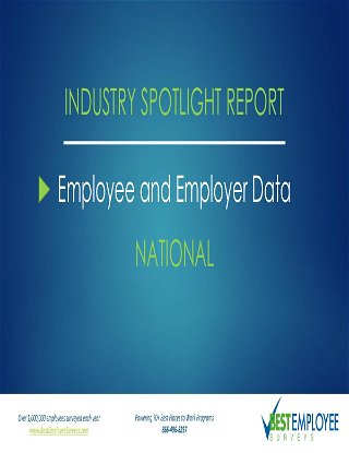 2019 Employee Engagement and Satisfaction Report - NATIONAL DATA