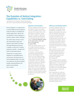 The Evolution of Vertical Integration:  Capabilities vs. Cost-Cutting
