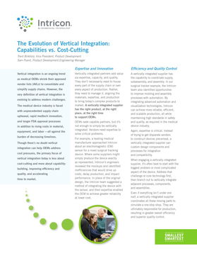 The Evolution of Vertical Integration:  Capabilities vs. Cost-Cutting