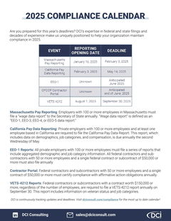 2025 Compliance Calendar