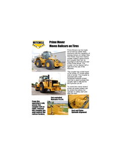 Prime Mover Moves Railcars on Tires