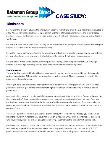 Case Study - Blinds.com