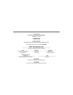 FORM 8-K CURRENT REPORT Pursuant to Section 13 OR 15(d) of the Securities Exchange Act of 1934