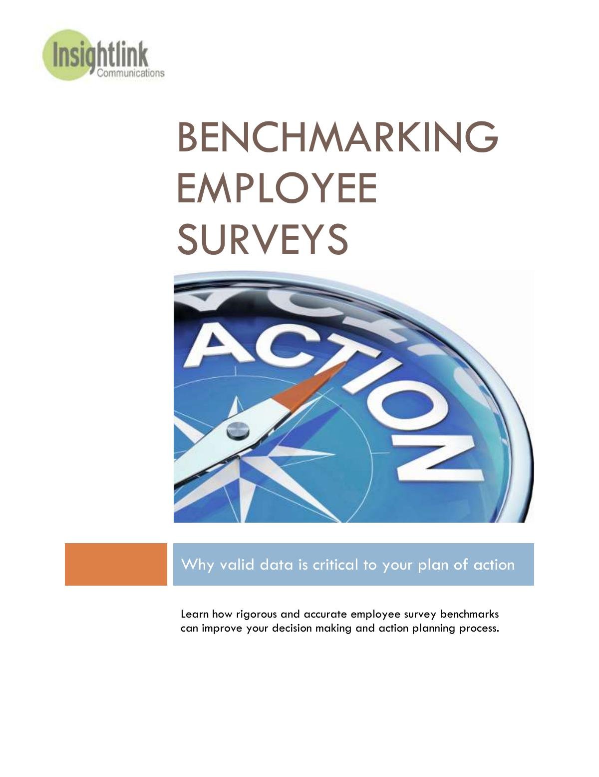 Benchmarking Employee Surveys