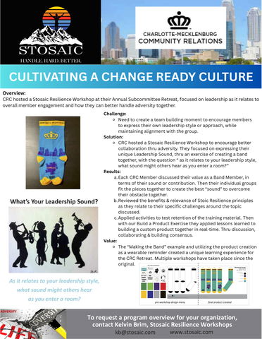 Cultivating a Change Ready Culture - Charlotte-Mecklenburg County Community Relations - Case Study
