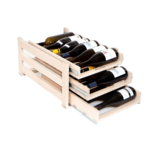 Wine Logic Wine Storage Rack - (Maple - 18 Bottles)