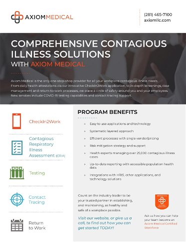 Comprehensive Contagious Illness Solutions with Axiom Medical
