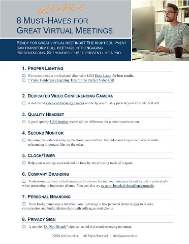8 Must-Have Tech Items for Great Virtual Meetings
