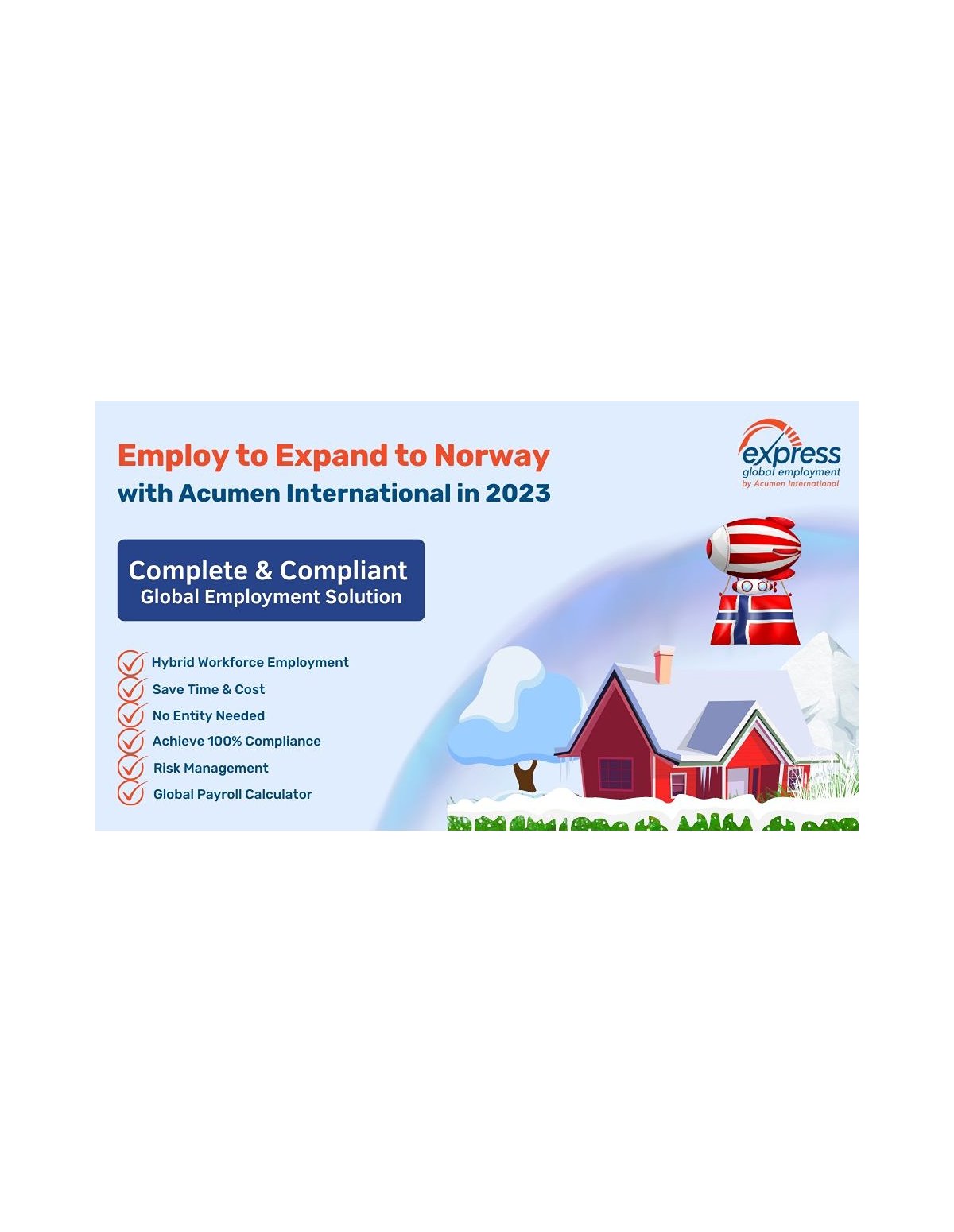 Future-Proof Complete & Compliant Global Employment Solution to Expand to Norway