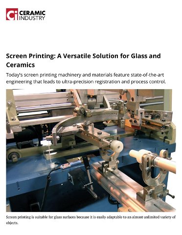 SCREEN PRINTING: THE VERSATILE SOLUTION FOR GLASS AND CERAMICS